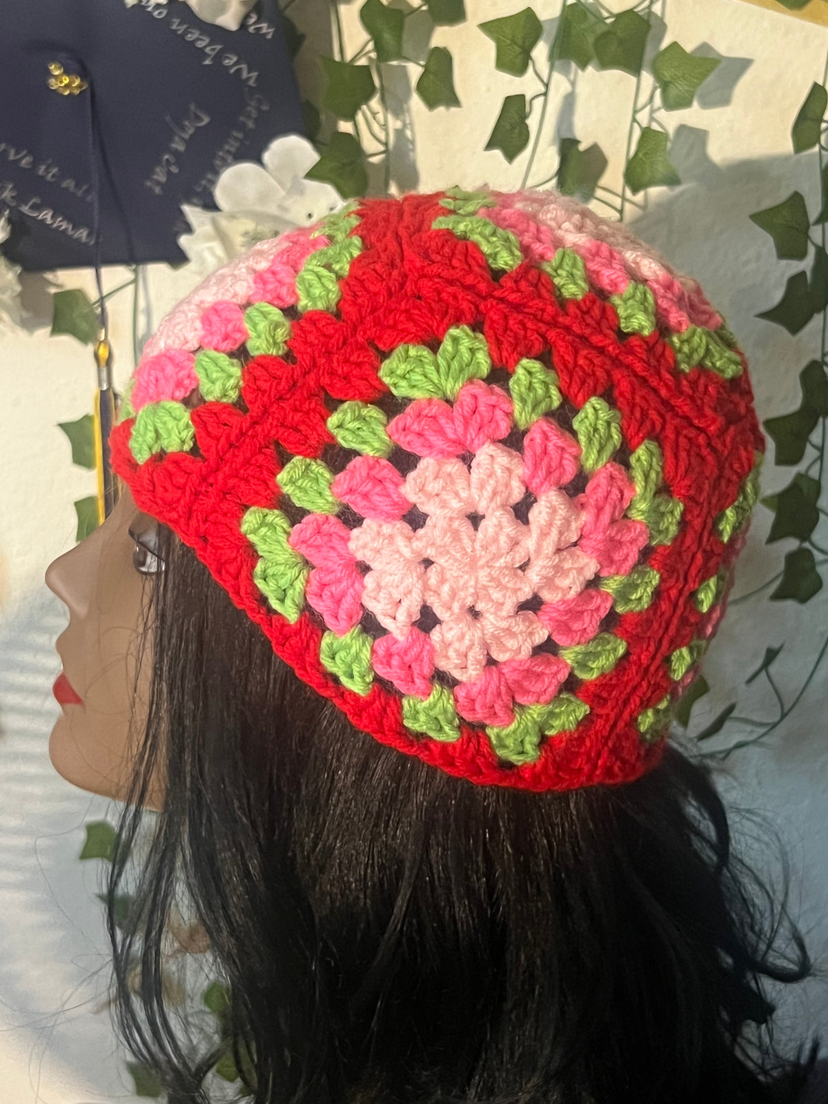 Granny square beanie