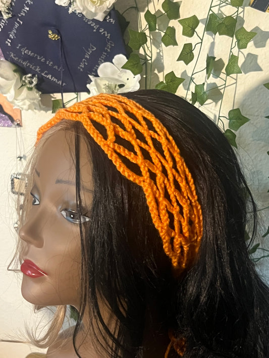 Diamond mesh headband